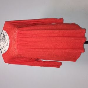 Lucky Brand Orange 3/4 Sleeve Tops Size XL  100% Rayon  NWT